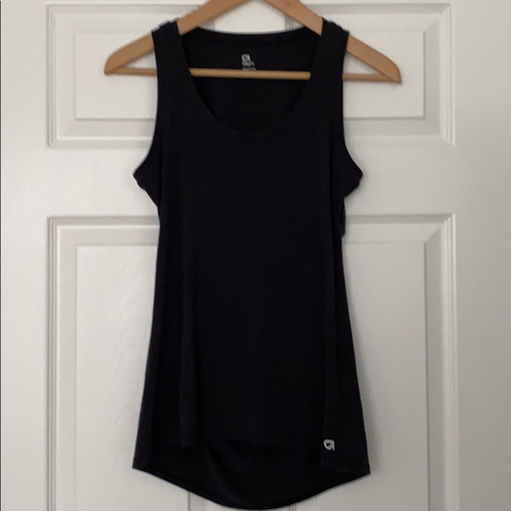 GapFit Breathe Drape Back Tank Black XS